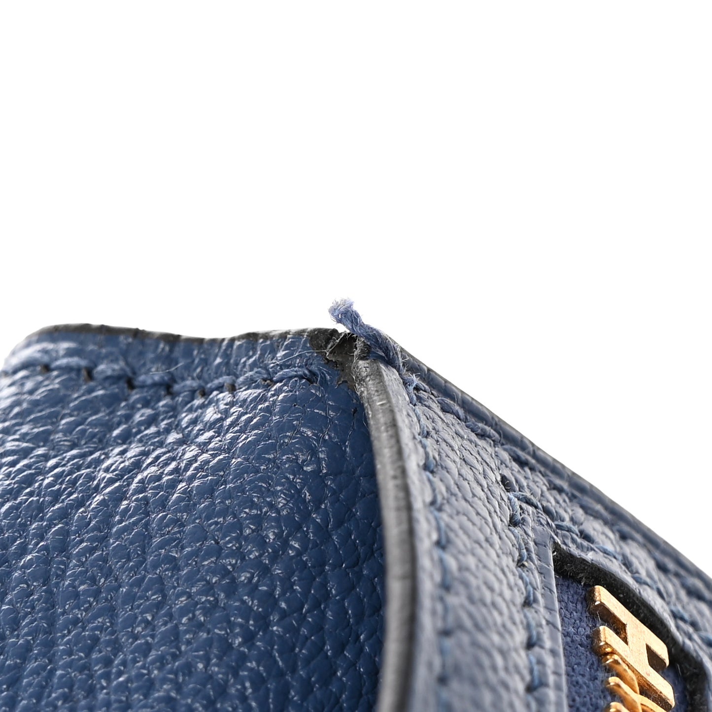 Chevre Mysore Bearn Gusset Wallet Bleu Agate