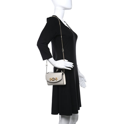 Gucci Smooth Calfskin Mini Zumi Shoulder Bag White 2 of 10