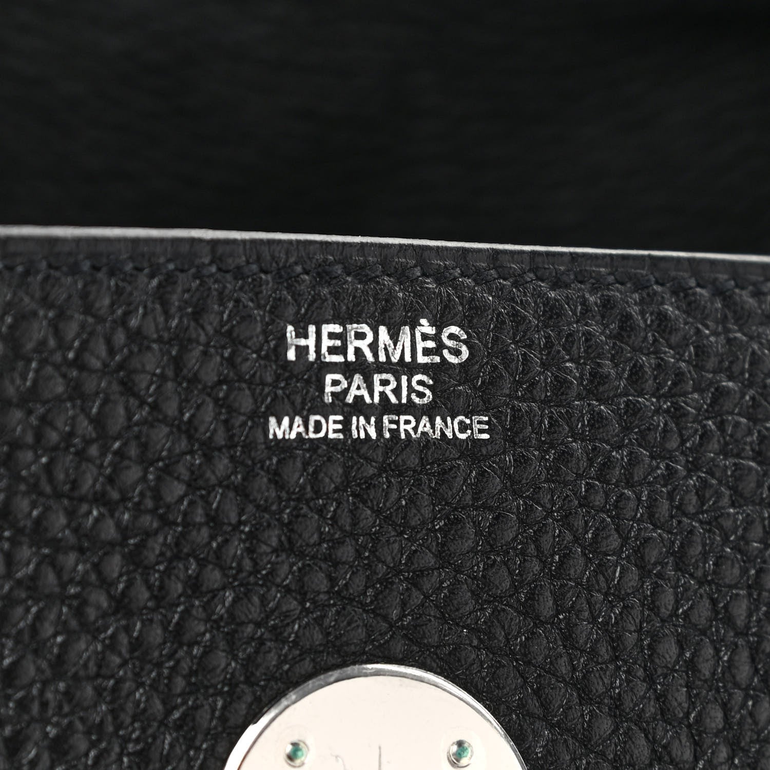 Hermes Taurillon Clemence Lindy 30 Black 6 of 10