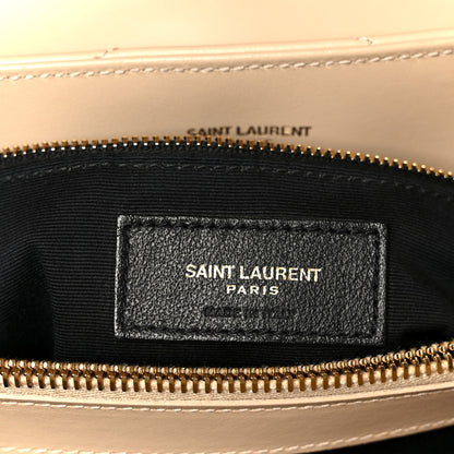 Saint Laurent Calfskin Y Quilted Monogram Medium Loulou Chain Satchel Dark Beige 7 of 11