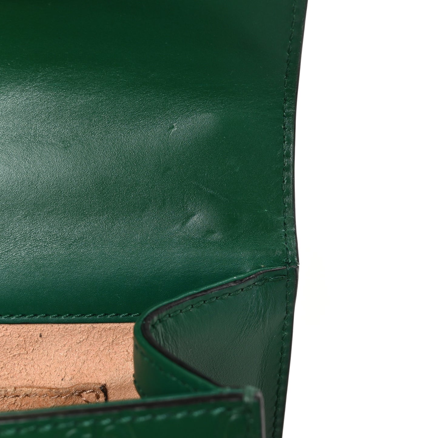 Guccissima Small Padlock Shoulder Bag Emerald