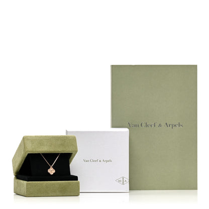 Van Cleef & Arpels 18K Rose Gold Sweet Alhambra Pendant Necklace 6 of 6
