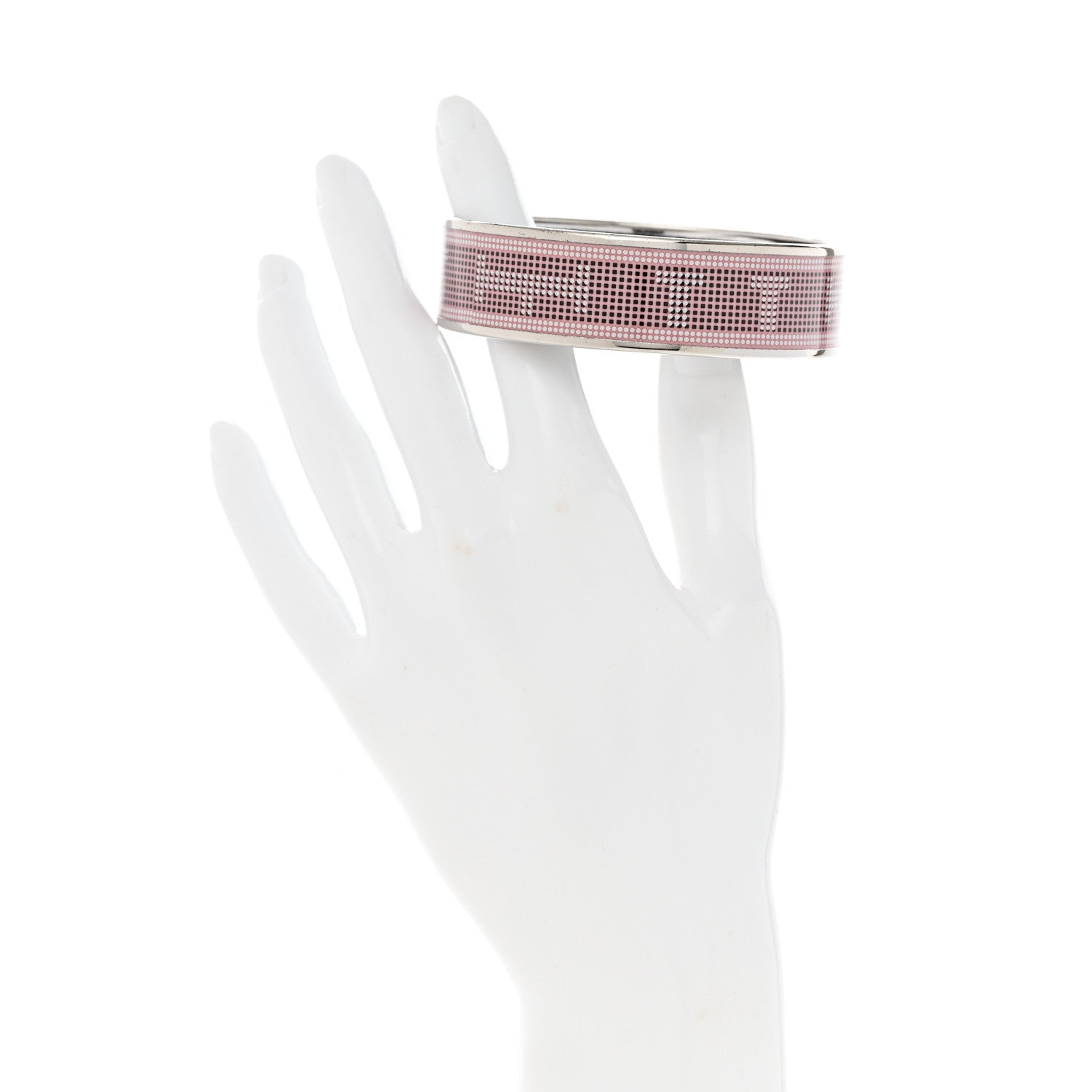 Hermes Enamel Printed Wide Recherche H Bracelet 70 2 of 5