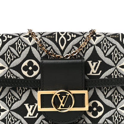 Louis Vuitton Jacquard Since 1854 Dauphine Chain Wallet Grey 7 of 9