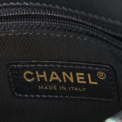 Chanel Tweed Mini Pearl Handle Flap Black Ecru 6 of 10