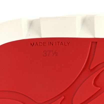 Christian Louboutin Nappa Spikita Cool Flats 37.5 Bianco 6 of 7