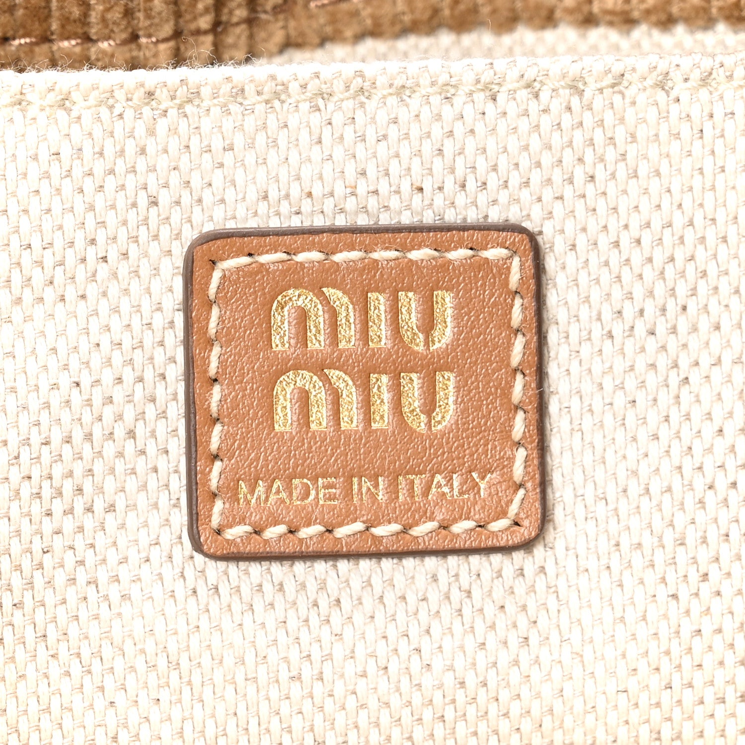 Miu Miu Corduroy Soft Mini Backpack Cannella 6 of 9