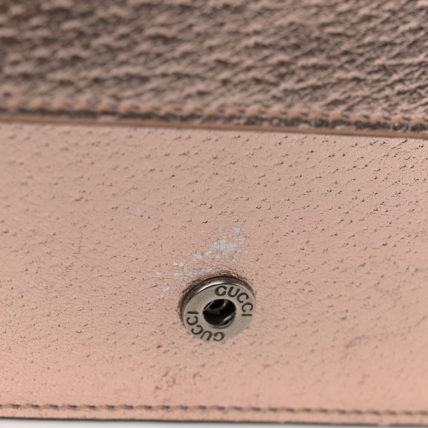 Metallic Calfskin Super Mini Dionysus Shoulder Bag Rose Gold