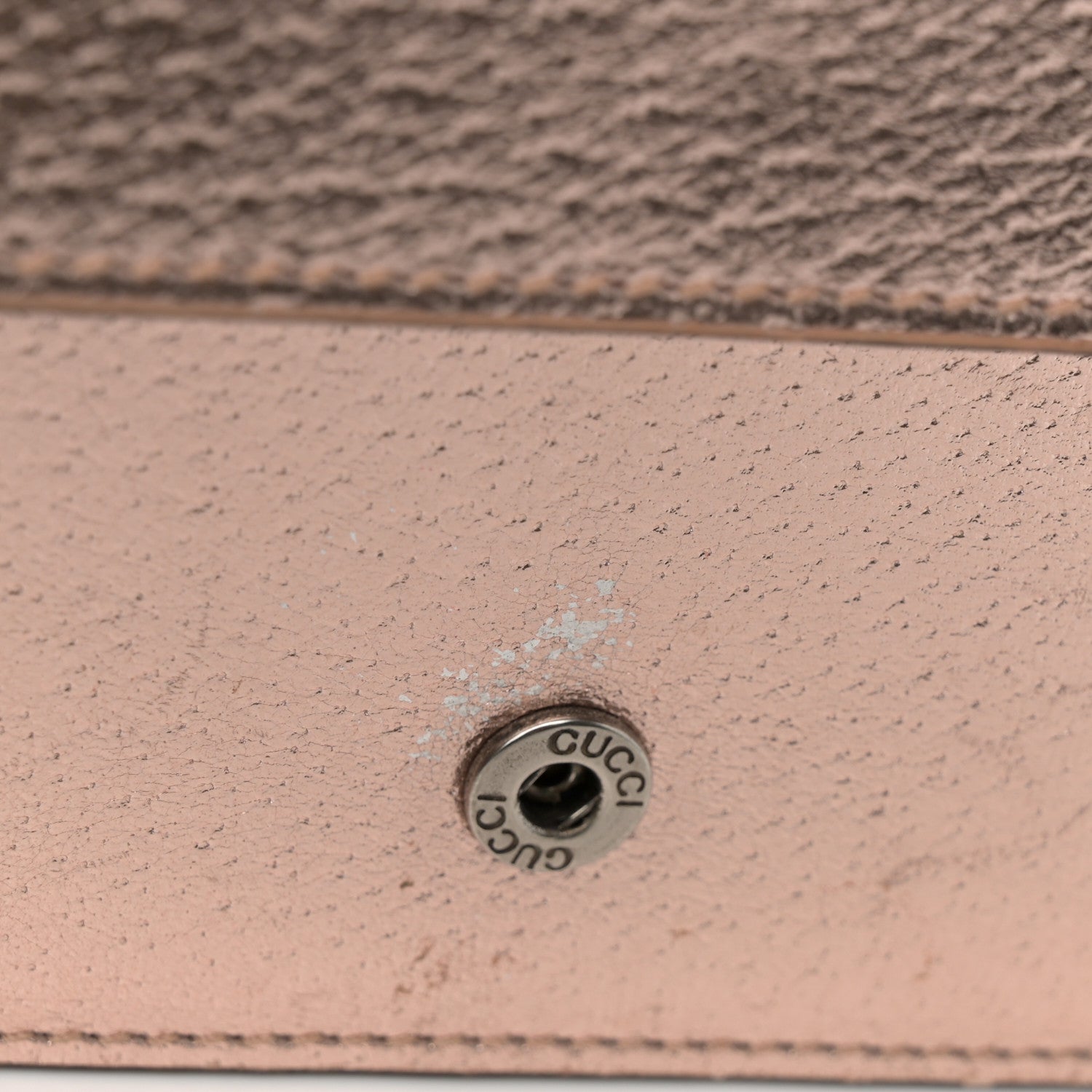 Gucci Metallic Calfskin Super Mini Dionysus Shoulder Bag Rose Gold 11 of 11