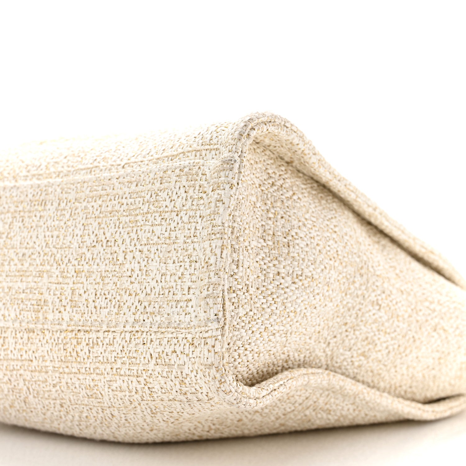 Chanel Lurex Boucle Mini Deauville Tote White 9 of 9