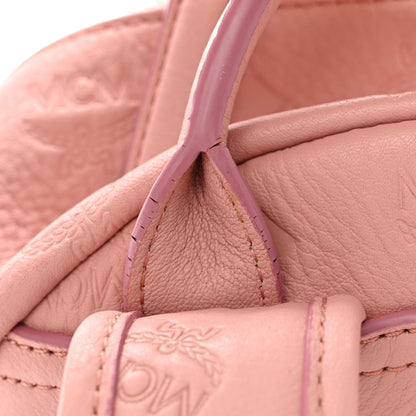 MCM Calfskin Ottomar Monogram Small Backpack Pink 11 of 13