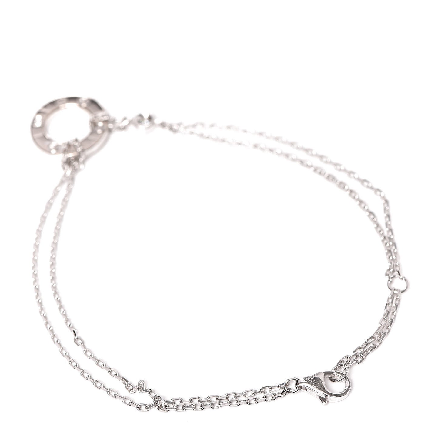 18K White Gold Diamond LOVE Bracelet