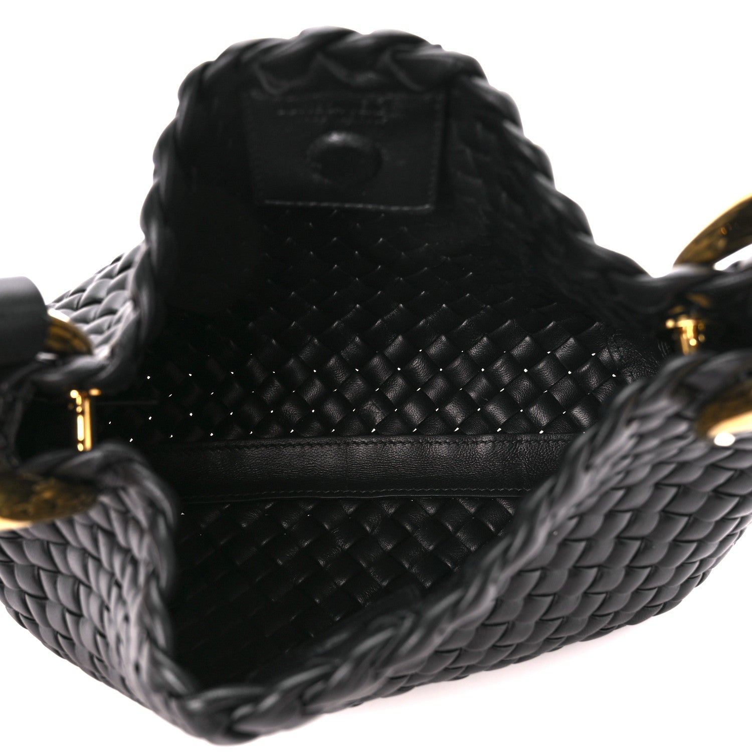 Bottega Veneta Nappa Intrecciato Small Clicker Shoulder Bag Black 5 of 11