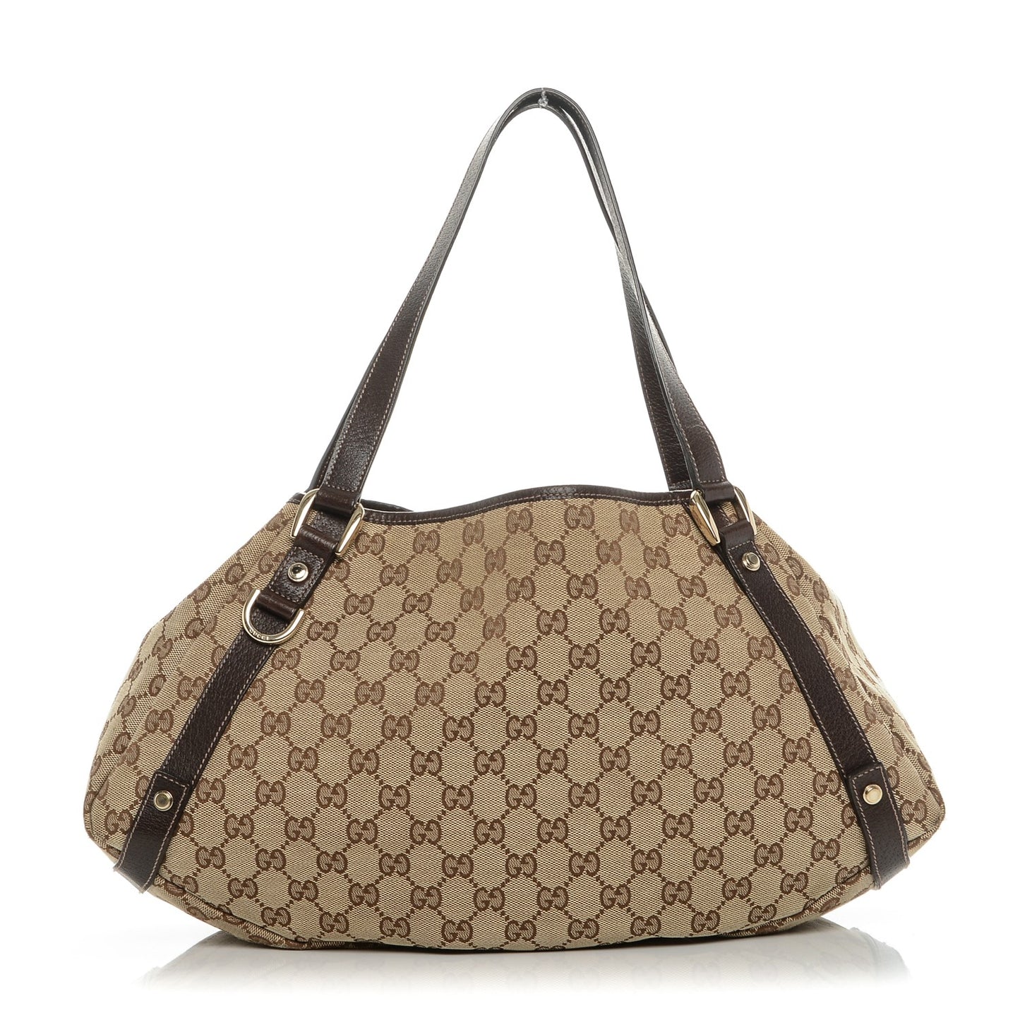Monogram Medium Abbey Shoulder Bag Dark Brown