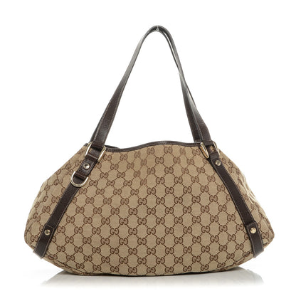 Gucci Monogram Medium Abbey Shoulder Bag Dark Brown 1 of 9