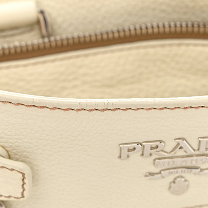 Prada Vitello Daino Shoulder Bag White 12 of 20