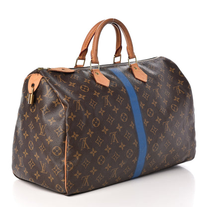 Louis Vuitton Monogram My LV Heritage Speedy 40 Blue de France Blue Clair 3 of 13