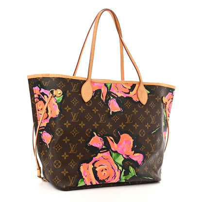 Louis Vuitton Monogram Roses Neverfull MM 3 of 12