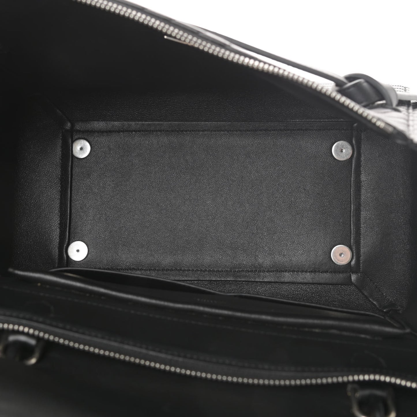 Calfskin Diagonal Quilted Mini Belt Bag Black
