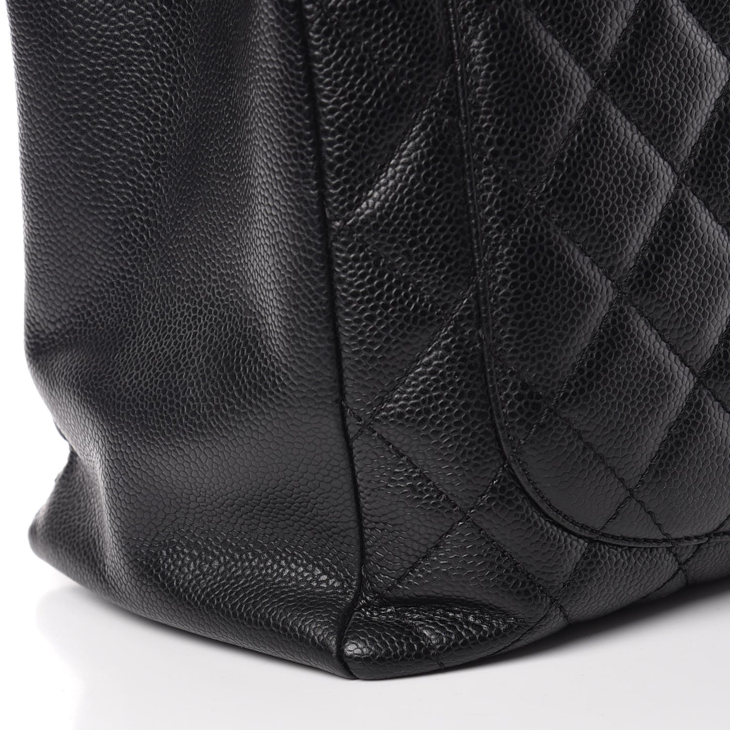 Caviar Quilted Grand Shopping Tote GST Black