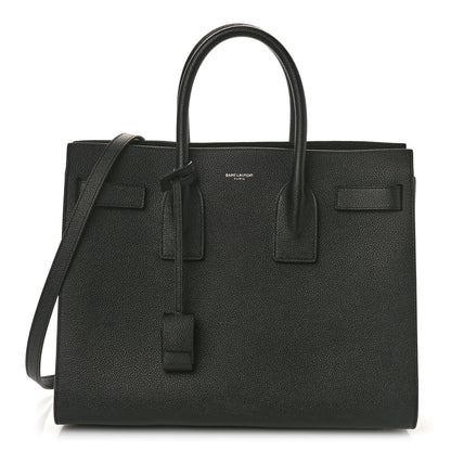 Saint Laurent Grained Calfskin Small Sac De Jour Black 1 of 11