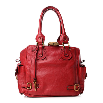 Chloe Calfskin Paddington Satchel Rouge 1 of 4