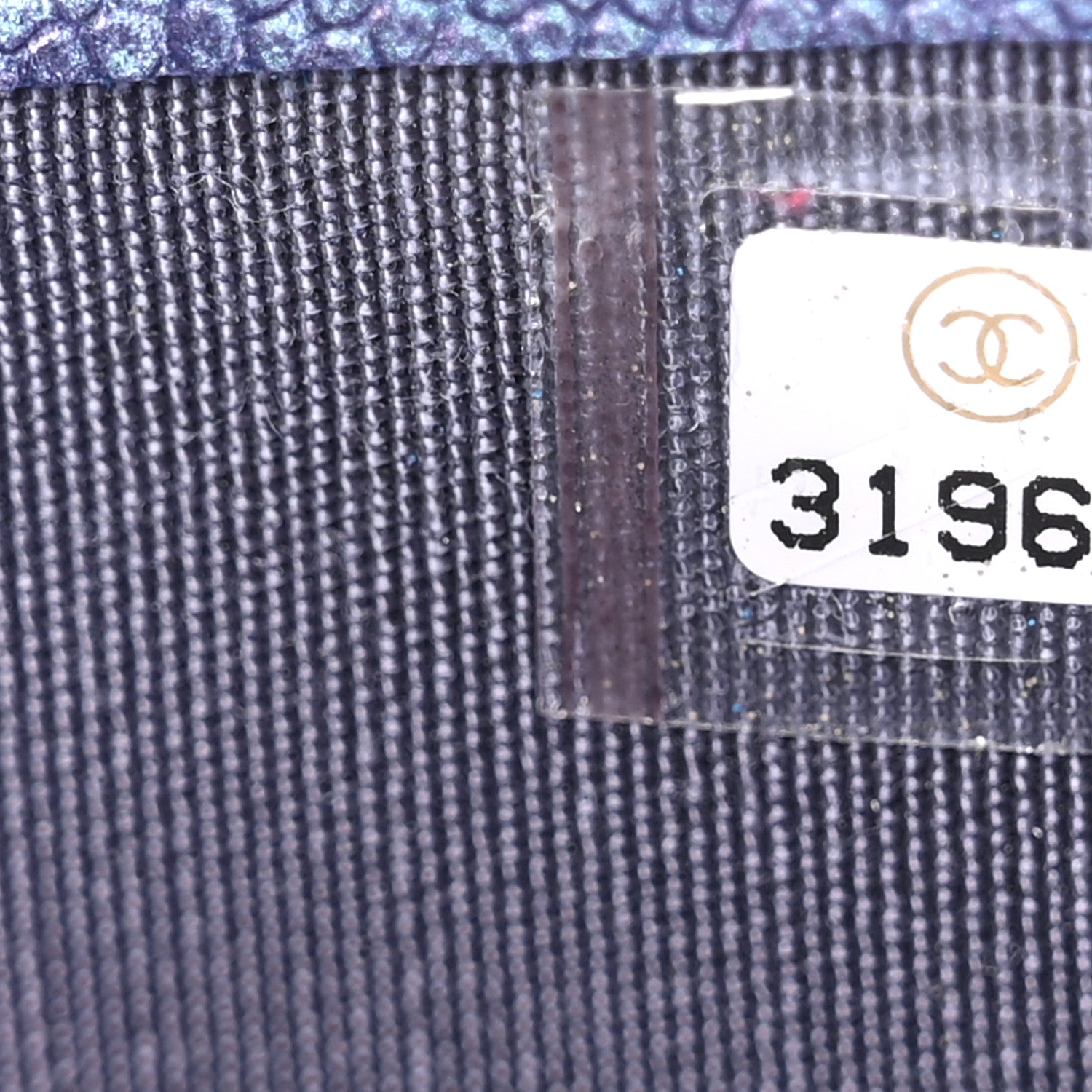 Chanel Iridescent Caviar Quilted Card Holder Dark Blue 8 of 9