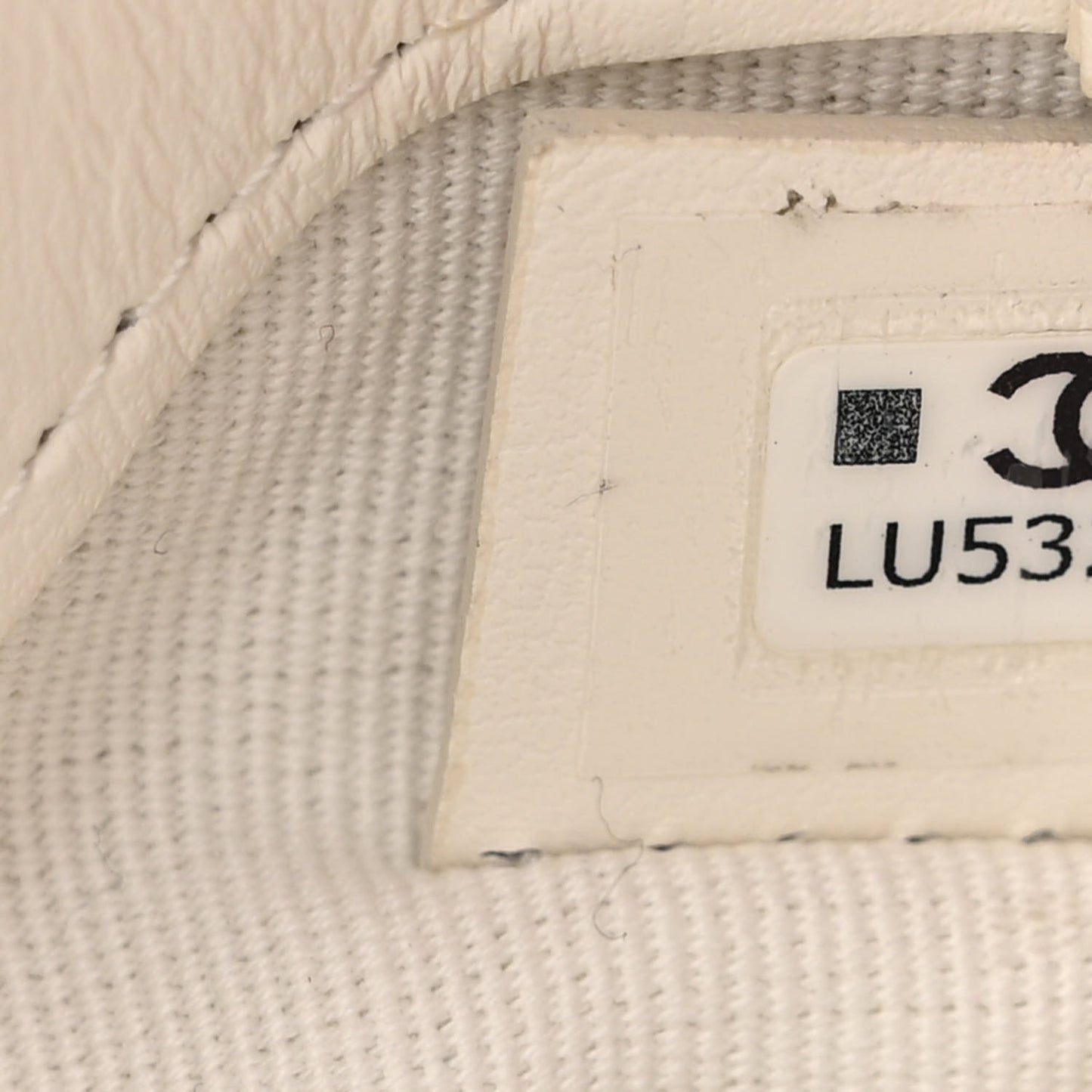 Shiny Crumpled Calfskin Quilted Nano 31 Shopping Bag White