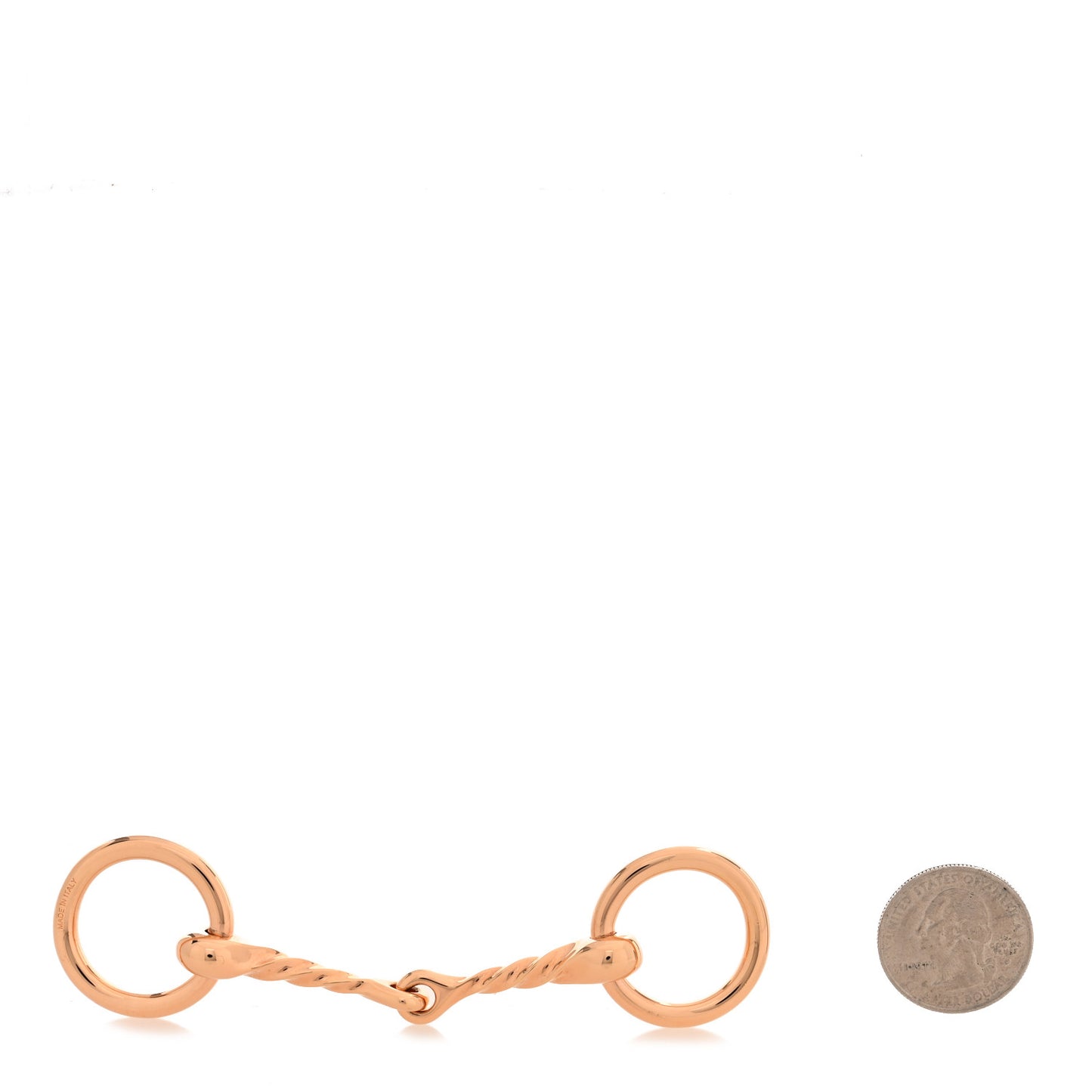 Permabrass Mors Torsade Scarf Ring 90 Rose Gold