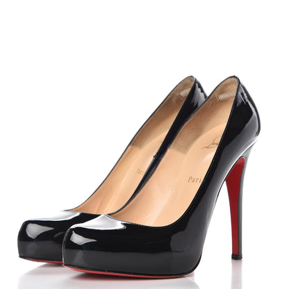 Christian Louboutin Patent Rolando 120 Pumps 38 Black 3 of 12
