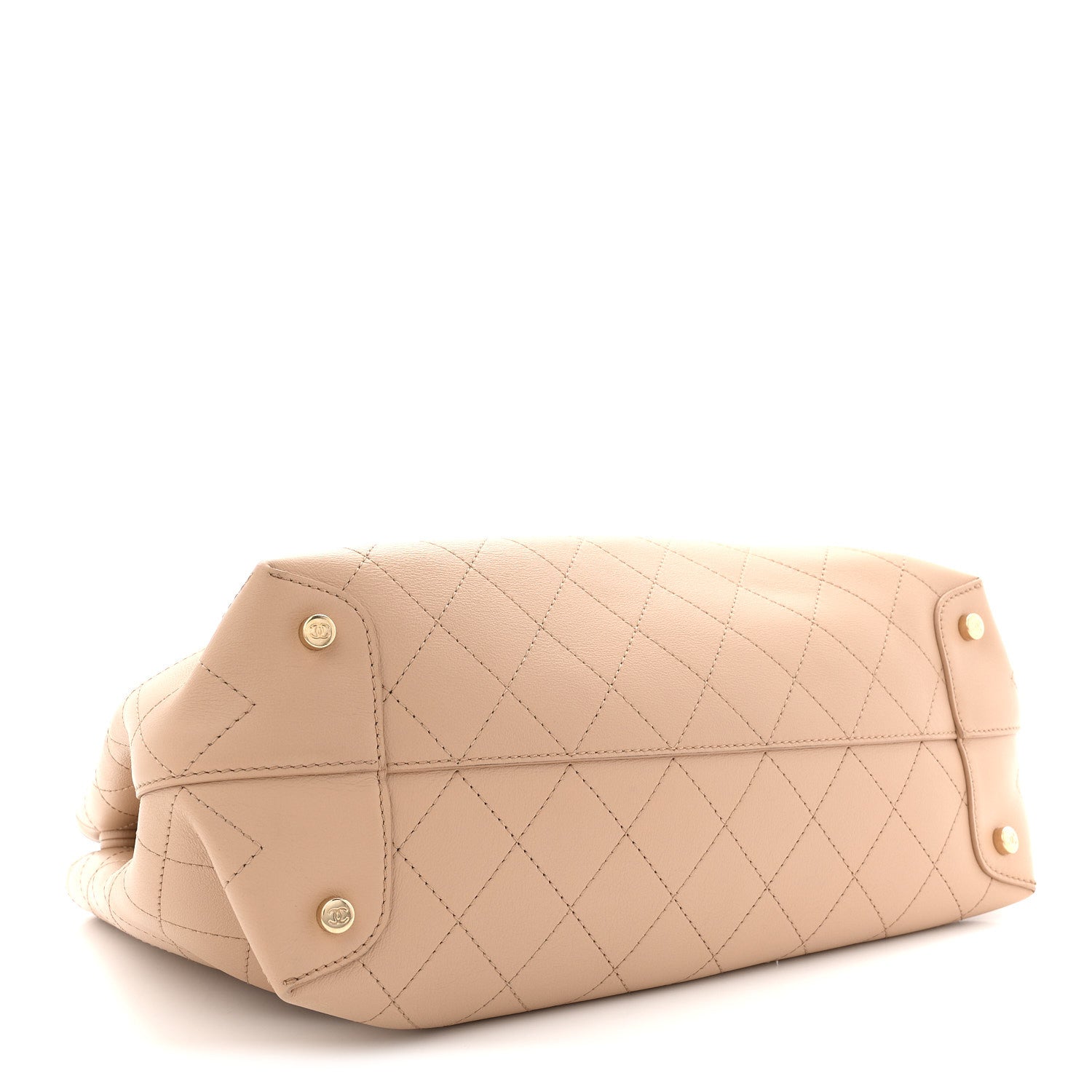 Chanel Calfskin Large Serial Shopper Tote Beige 4 of 12