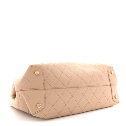 Chanel Calfskin Large Serial Shopper Tote Beige 4 of 12