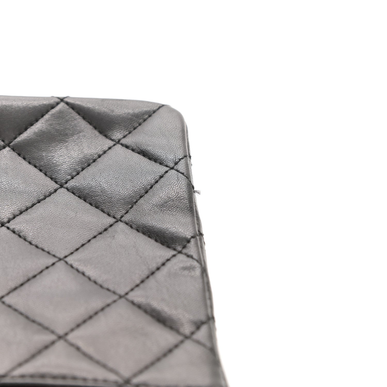 Chanel Lambskin Quilted Medium Double Flap Black 9 of 12