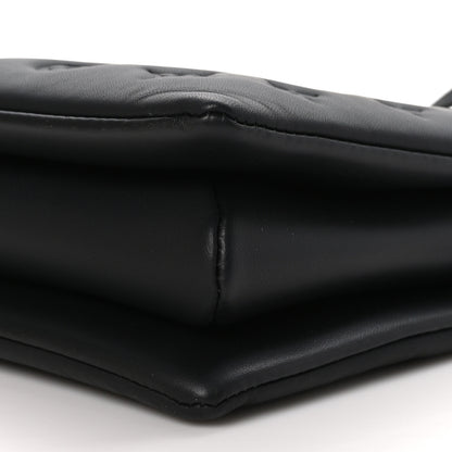 Louis Vuitton Matte Lambskin Embossed Monogram Black Out Coussin PM All Black 11 of 12