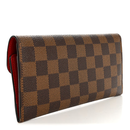 Louis Vuitton Damier Ebene Josephine Wallet Red 3 of 10