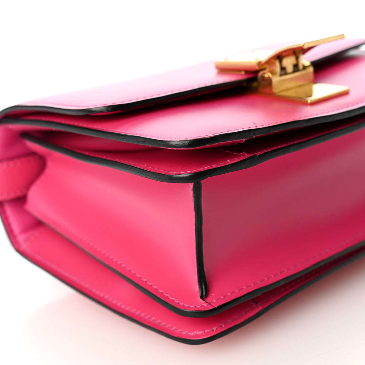 Celine Box Calfskin Small Classic Box Flap Bag Hibiscus 9 of 10
