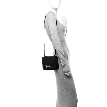 Hermes Veau Monsieur Lizard Constance 18 Black Ombre 2 of 12