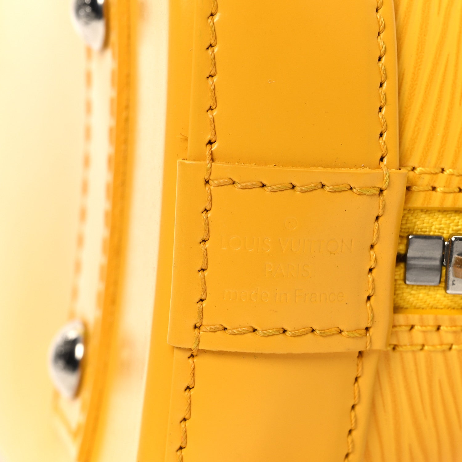 Louis Vuitton Epi Alma BB Citron 6 of 11