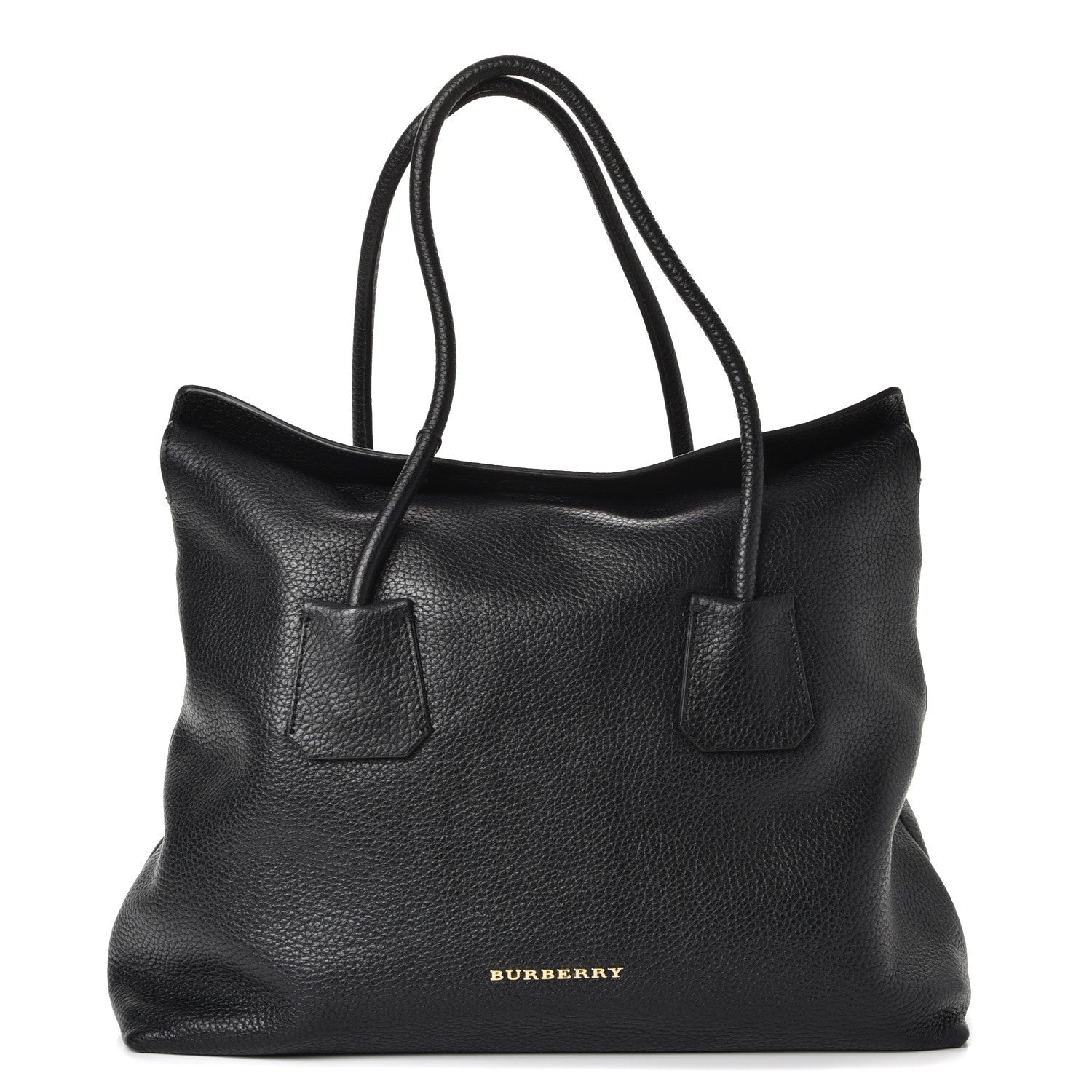Burberry London Grainy Calfskin Medium Baynard Tote Black 1 of 7