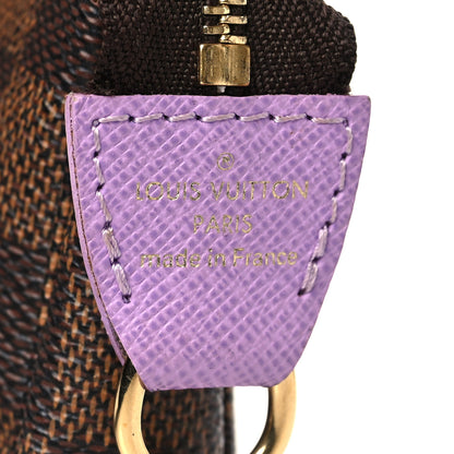 Louis Vuitton Damier Ebene Illustre Mini Pochette Accessories Violet 5 of 10