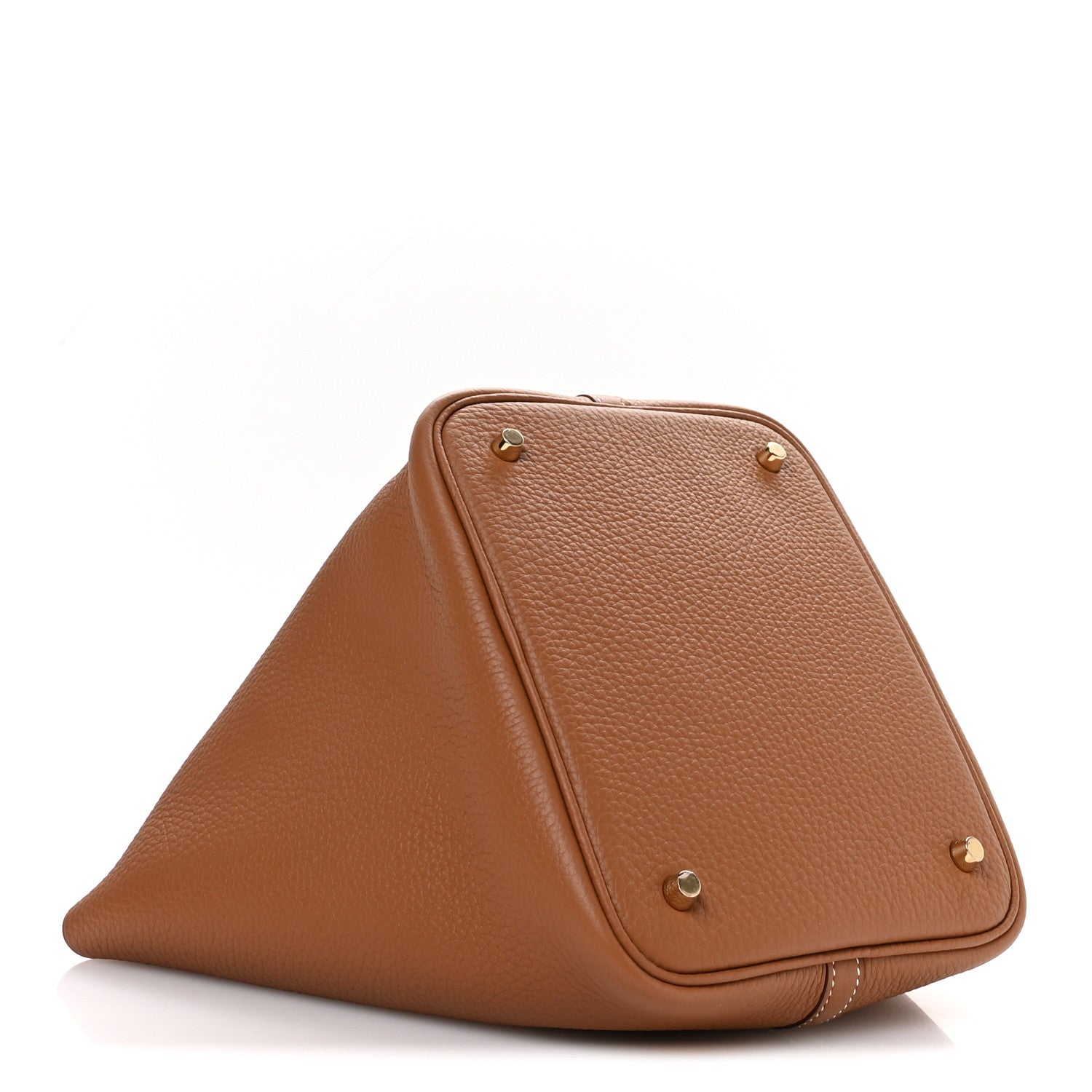 Hermes Taurillon Clemence Picotin Lock 22 MM Gold 4 of 13