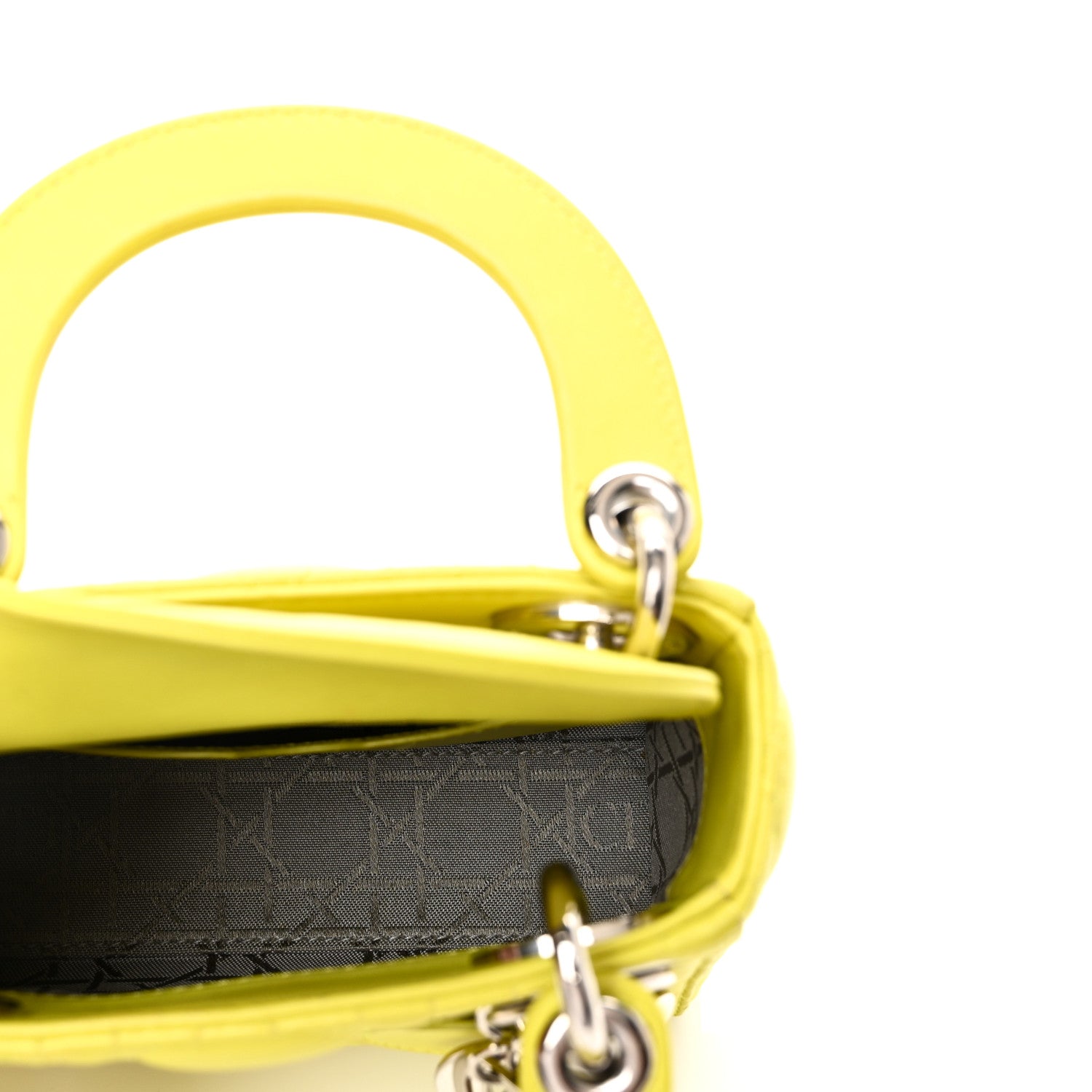 Christian Dior Lambskin Cannage Nano Lady Dior Acid 5 of 9