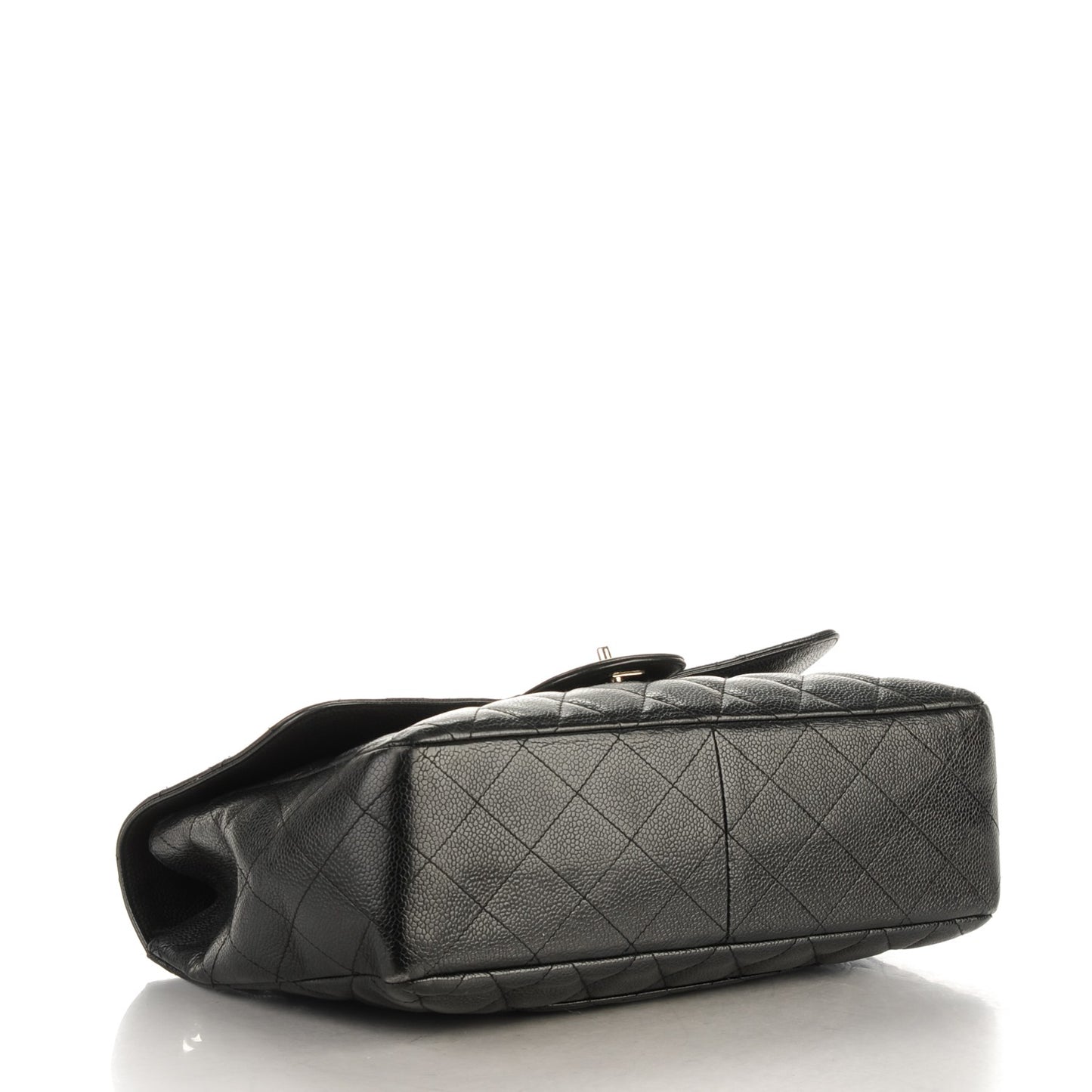 Caviar Quilted Jumbo Single Flap Black
