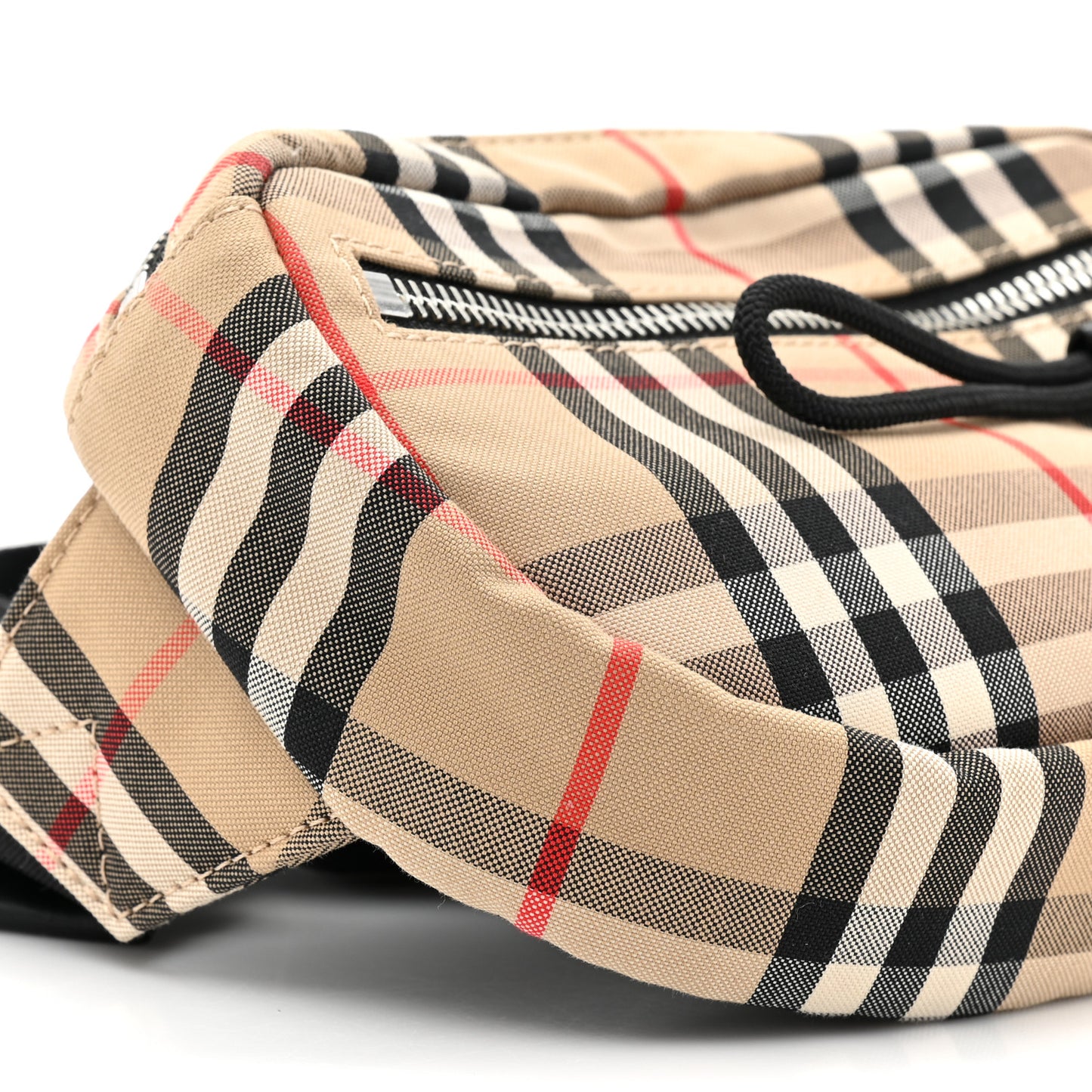 Nylon Vintage Check Small Cannon Bum Bag Archive Beige