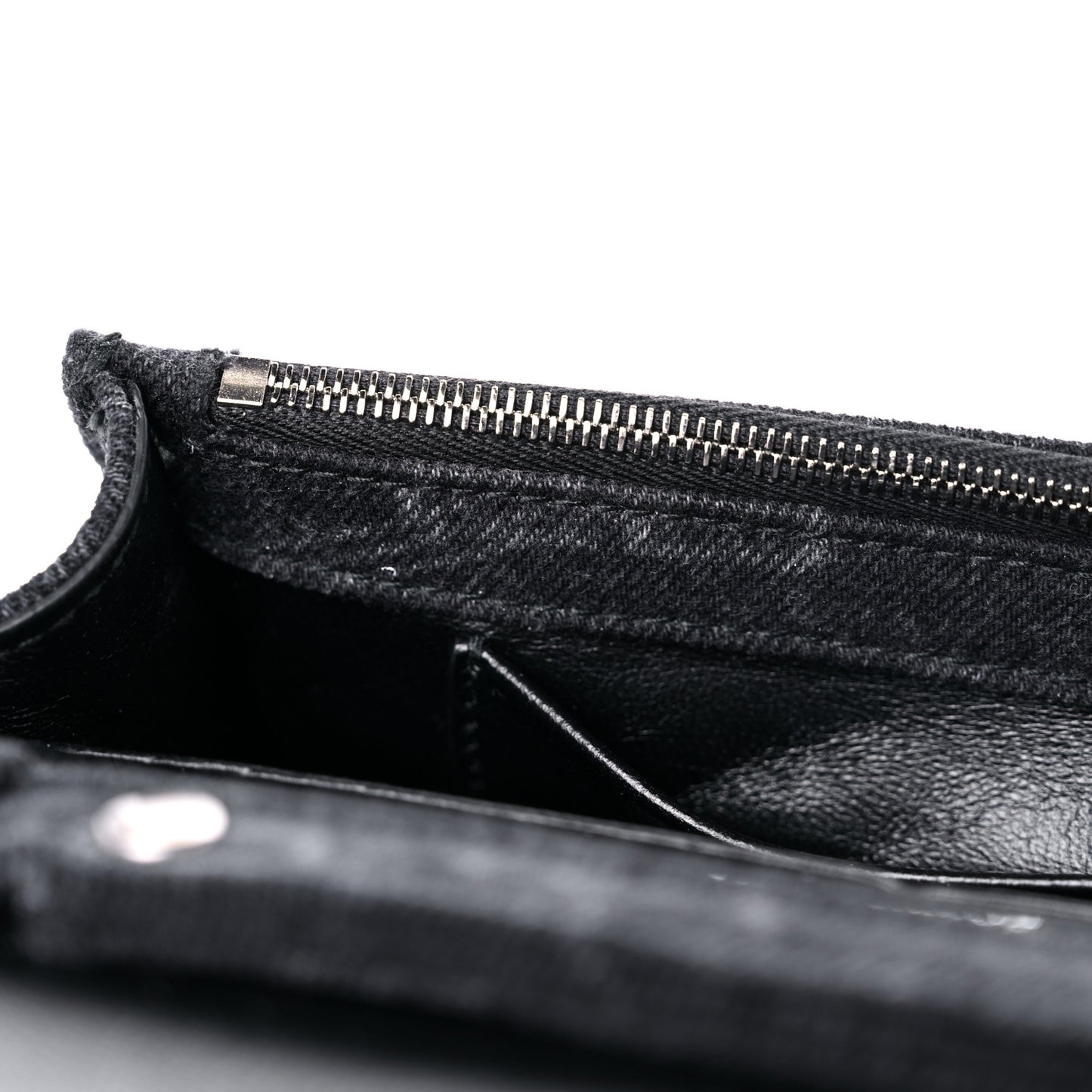 Denim BB Monogram Hourglass Chain Bag Black