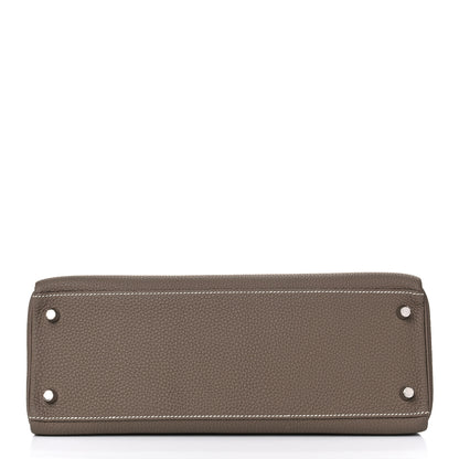Hermes Togo Kelly Retourne 32 Etoupe 6 of 17