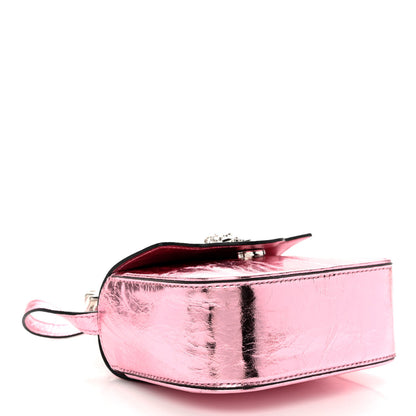 Versace Metallic Crackled Lambskin Mini La Medusa Bag Pink 4 of 11