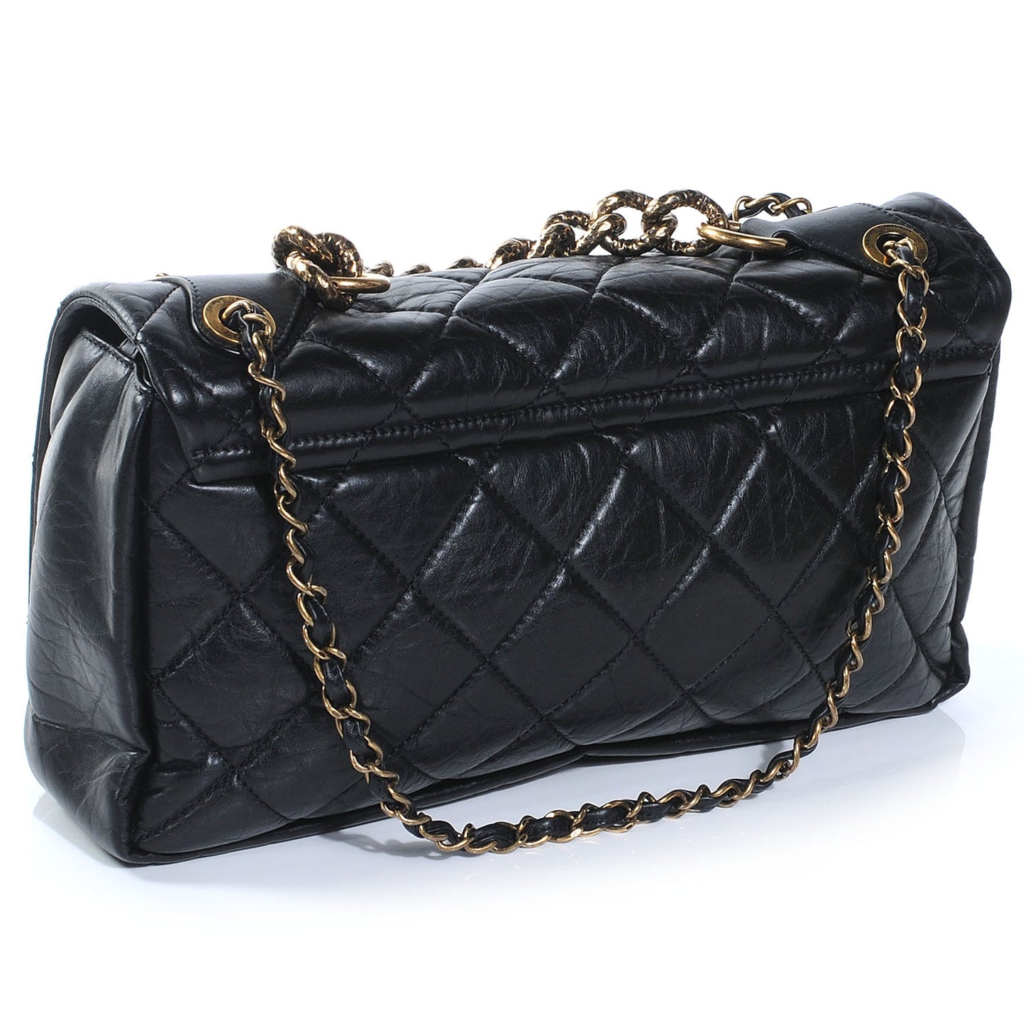 Quilted Medium Pondichery Flap Black