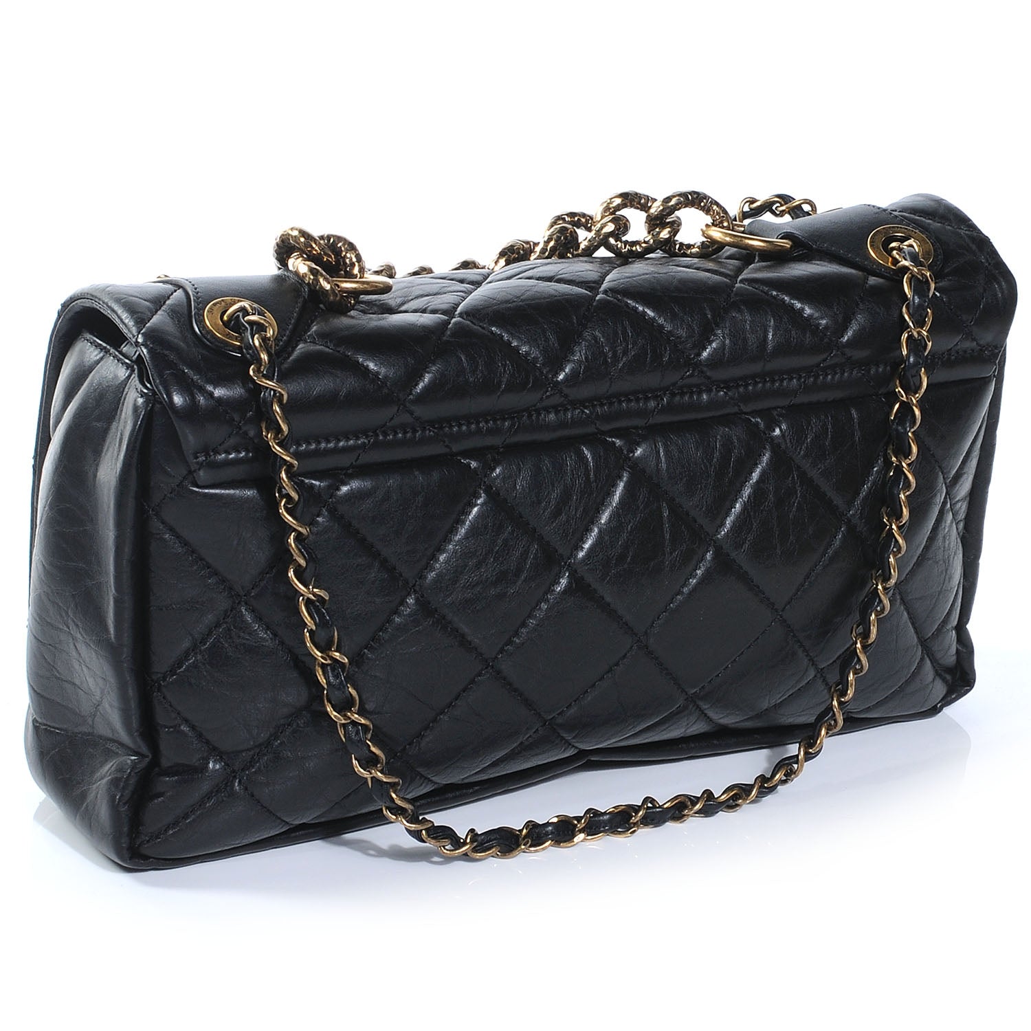 Chanel Quilted Medium Pondichery Flap Black 3 of 8