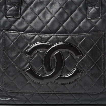 Chanel Lambskin Quilted CC Tote Black 8 of 24